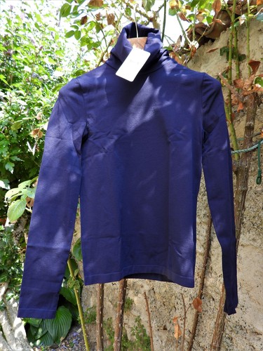 Dolcevita turtle neck top - turtle, blu