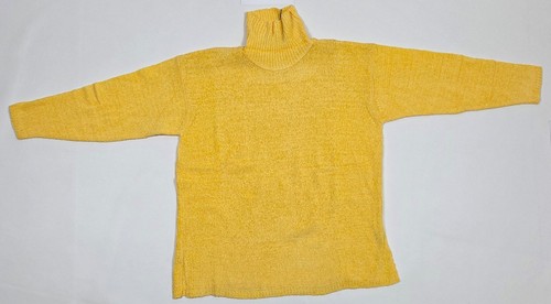Maglione donna giallo collo
