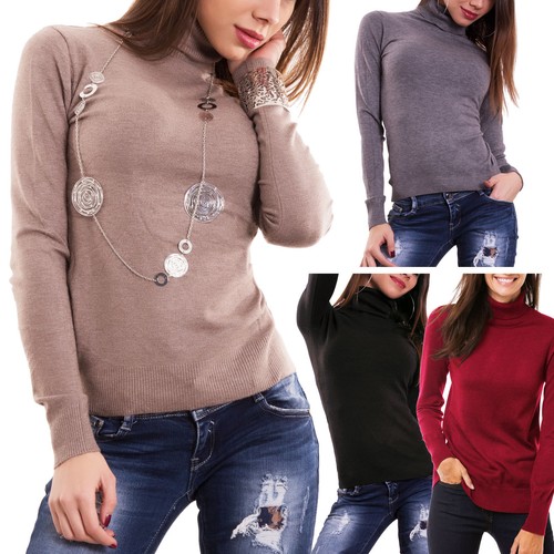 Maglione donna lupetto