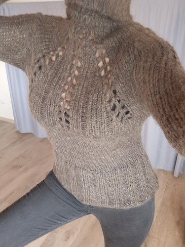 Maglione lana marrone - lana,