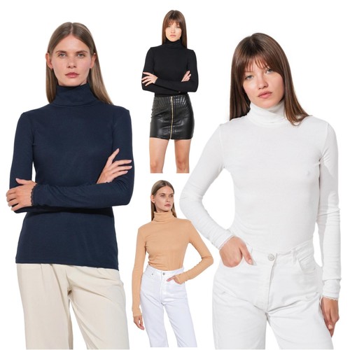 Lupetto donna dolcevita collo