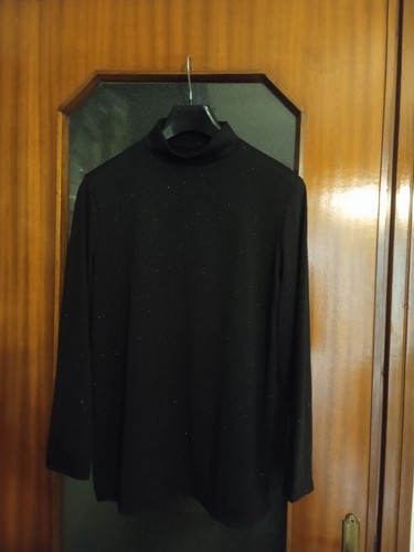 Dolcevita nero lurex con
